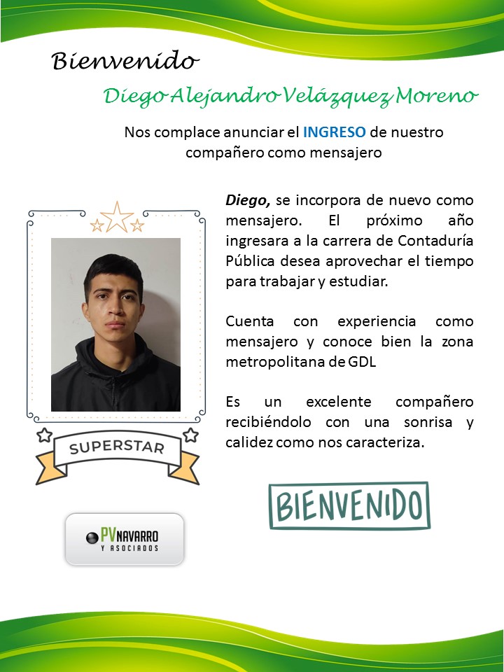 Bienvenido Diego