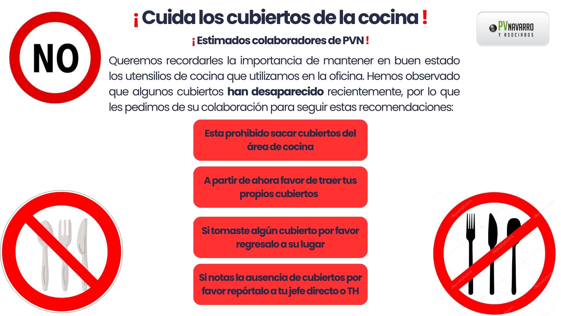 cubiertos de cocina